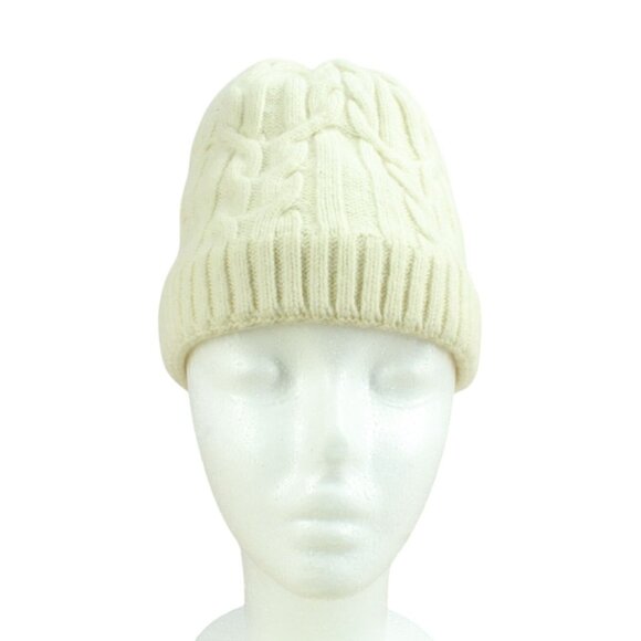 LL Bean Heritage Wool Windproof Beanie Cream One Size Fits All - Picture 1 of 10